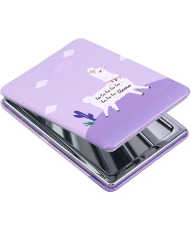 Minkissy 1pc Double Sided Makeup Mirror Pocket Mirror Makeup Travel Mirror PU Leather Compact Mirror for Purses and Trave (Alpaca 3) - Buy Online on GoSupps.com