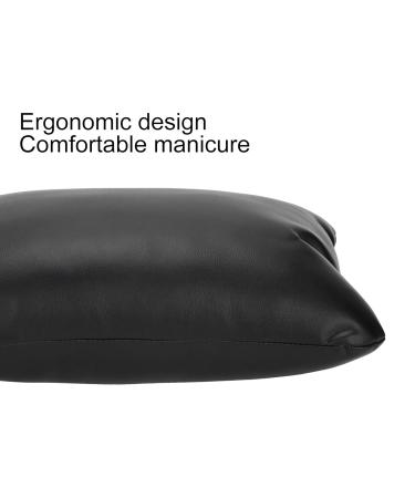 Buy Hand Pillow & Manicure Handrail Pillow - Soft PU Leather Nail Care Pad for Beauty Salon - Waterproof Arm Holder (Black) - Buy Online on GoSupps.com