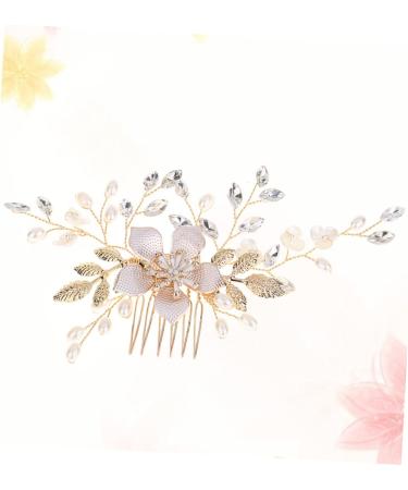 HONMEET 1 PC Comb for Bridal Wedding Hair Clip Hair Comb Bride Headpieces for Wedding Tiara for Bride Wedding Pearl Hair Barrettes Pearl Hair Pin Bridal Headpiece Bride Hair Clip - Buy Online on GoSupps.com