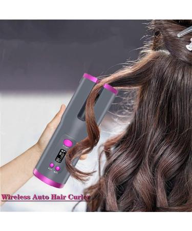 Cordless Hair Curler - USB Rechargeable Automatic Curling Iron with 6 Temp Settings & Fast Heating - Portable Wave Wand for Travel - Buy Online on GoSupps.com