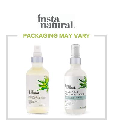 InstaNatural Age Defying & Skin Clearing Toner | Anti-Aging & Acne Treatment - 4 fl oz - Buy Online on GoSupps.com
