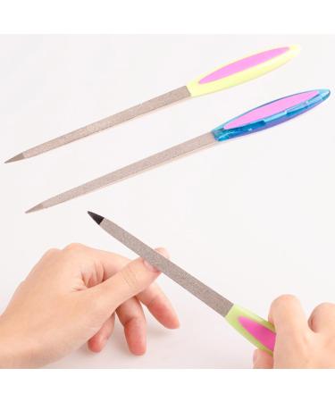 Double Sided File Metal Buffer Fingernails Toenails Manicure Files Stainless Steel Manicure Pedicure Tools - Buy Online on GoSupps.com