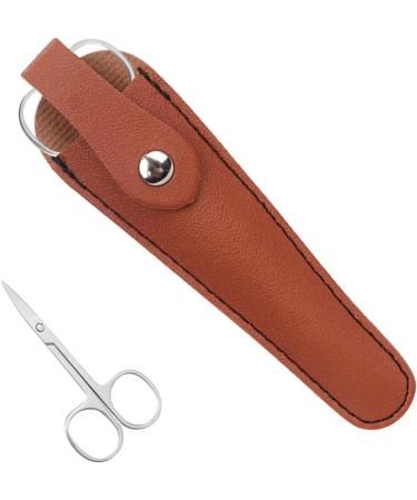 Salon Hair Scissor Bag - Scissor Sheath Pouch for Hair Salon | Portable Scissors Storage Holder Protective Safety Sheath Bag for Barber Beauty Salon Home Brown - Buy Online on GoSupps.com