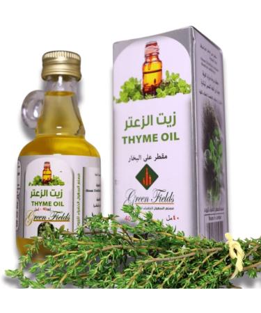 Green Fields Thyme & Sesame Oil Blend - Ready-to-Use Cold Pressed & Distilled - Buy Online on GoSupps.com