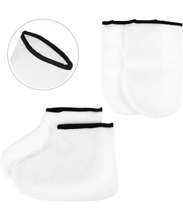 ULTECHNOVO Moufles Hydratants et Couvre-pieds Exfoliants 2 Paires Taille Unique Conservation Chaleur Soin K rath rapie pour P dicure Soin des Pieds et Mains Spa Domicile - Buy Online on GoSupps.com