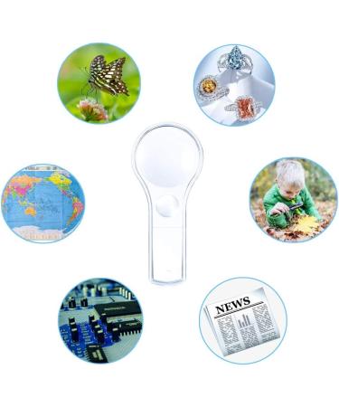 24 Pack Plastic Magnifier Mini Magnifying Glass 5X and 15X - Handheld Reading for Kids, Home, Classroom Outdoor Science Observation Hand Lens by IRCHLYN - Buy Online on GoSupps.com