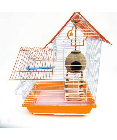 Tfwadmx Coconut Hide with Ladder - Natural Fiber Hanging Birdhouse Cage for Parrot, Parakeet, Lovebird, Finch, Canary - 2 Pcs - Buy Online on GoSupps.com