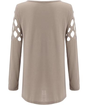 Women's Rhinestone V-Neck Hollowed Out Top - Black Silk Shirt - XX-Large - Buy Online on GoSupps.com
