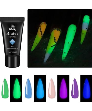 Glow in the Dark Nail Extension Gel Kit - 7 Luminous Colors for Professional Manicures and Christmas Gifts - All-in-One Poly Extension Gel Set for Starter Nail Technicians - Buy Online on GoSupps.com