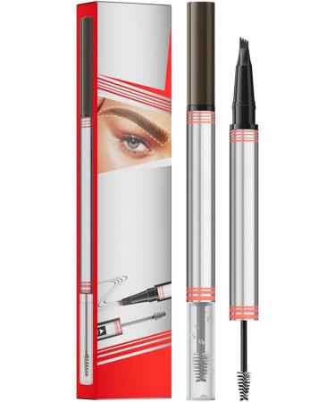 4Pcs Double Sided 2 in 1 Color Eyebrow Pen 2025 Quadruple Microblading Eyebrow Pen Long Lasting Water Resistant Drying Color Revealing 4 Colors Sealing Eyebrow Gel for Women - Buy Online on GoSupps.com