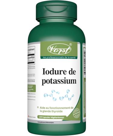 VORST Potassium Iodide 800mcg 120 Vegan Capsules | Thyroid Support Supplement for Women & Men | Iodine | KI | Powder Pills | Alternative to Tablets | 1 Bottle 1 count (Pack of 120) - Buy Online on GoSupps.com