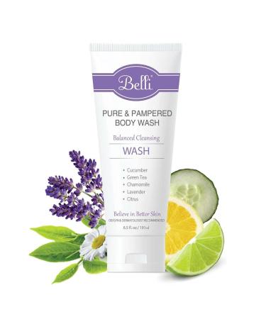 Belli Pure and Pampered Body Wash - Natural Body Wash - Skin Care Tools - Body Wash - Skin Cleanser - Vegan Skin Care - Moisturizing Wash (6.5 Ounce)