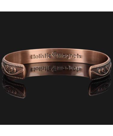 Holistic Magnets Copper Bracelet for Women - Arthritis & Tendinitis Relief - Pure Copper Joint Healing Gift - Adjustable Size S/M (Wrist 15-18cm) - Buy Online on GoSupps.com