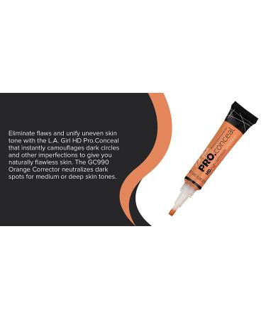L.A. Girl Pro HD Concealer GC990 Orange Corrector - 1oz (Pack of 1) - Buy Online on GoSupps.com
