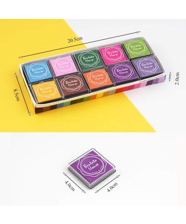 Dizdkizd Finger Craft Ink Pads  20 Colors Craft Ink Pads for Rubber Stamps  Paper  Scrapbooking  Wood  Fabric  Best Gift for Kids Set B - Buy Online on GoSupps.com