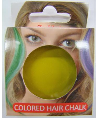 Zoelibat Yellow Hair Chalk - Temporary Hair Coloring for Carnival & Theme Parties | 1 Piece Practical Can - Buy Online on GoSupps.com
