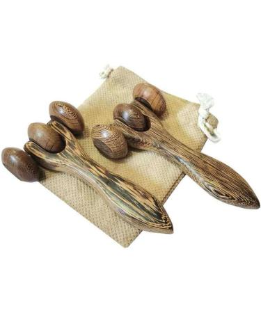 Portable Ergonomic Wooden Hand Massage Roller 7 | Enhance Relaxation & Stress Relief - Shop Now - Buy Online on GoSupps.com