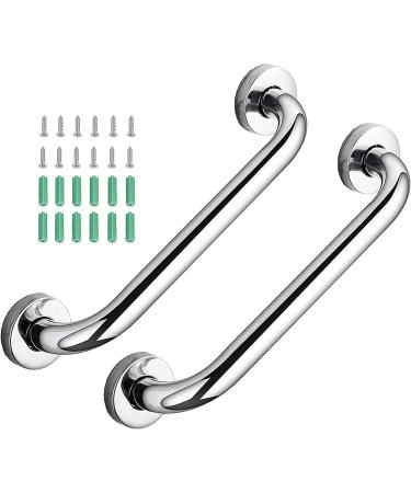 30cm Bathroom Grab Bar Stainless Steel Bath Shower Grab Rail Indoor & Outdoor Deck Hand Rail Safety Grab Bar Staircase Steps Handrail Safety Hand Rail Support Handicap Elderly Injury Assist