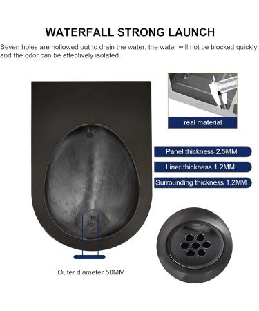 Men Urinal Wall Mounted Stainless Steel Urinal Men's Bathroom Urinal Intelligent Induction Flush Commercial Adult Urinal (Rose Gold-with Sensor Rose Gold with sensor - Buy Online on GoSupps.com