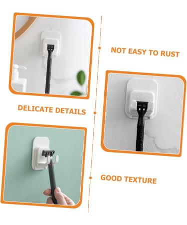Uonlytech 16 Pcs Self-Adhesive Razor Wall Hanger - Bathroom Hook Holder for Shavers & Accessories - Buy Online on GoSupps.com