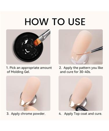 Mimoqk 3D Nail Carving Gel Nail Modeling Glue Builder Non Sticky UV LED Smooth Application Manicure Supplies for Home School Indoor Shop  - Buy Online on GoSupps.com