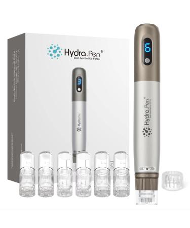 Dr Pen Hydra Pen H3 Microneedling Pen with 6 Cartridges  Professional Serum Applicator Micro Needling Machine  Electric Dermapen Microneedle Derma Stamp (2 * 12Pin+2*Nano-HR+2*Nano-HS)