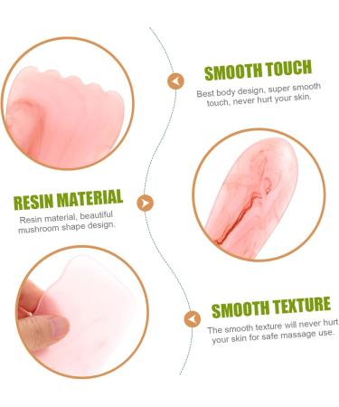 Beavorty 12 STK Acupuncture Massage Tools - Manual Gua Sha Board for Trigger Points & Scraping Therapy - Pink Synthetic Resin - Buy Online on GoSupps.com