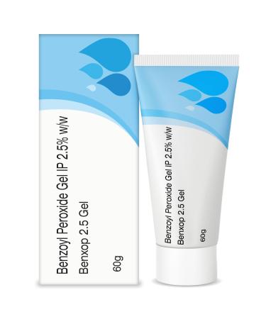 Salve Benxop Benzoyl Peroxide 2.5% Gel for pimples acne - 60 gm / 2.11 Oz