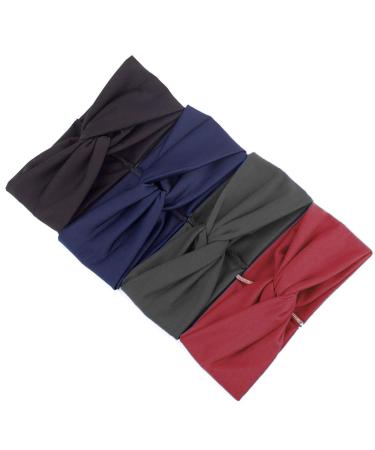 6pcs Boho Headbands for Women | Elastic Twisted Knot Hair Accessories for Girls - Stylish & Comfortable - Buy Online on GoSupps.com