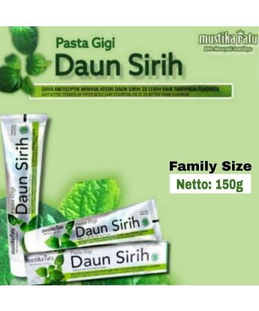 Mustika Ratu Pasta Gigi Daun Sirih 150g (Pack of 1) - Buy Online on GoSupps.com