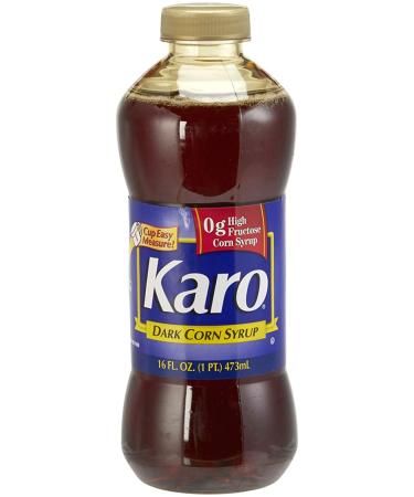 Karo Dark Corn Syrup 16oz Bottle | Gluten Free | Includes Measuring Spoon - Buy Online on GoSupps.com