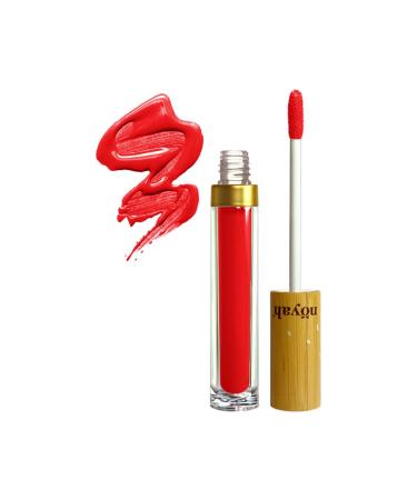 Noyah Burlesque Lip Gloss | Long Lasting Glossy & Moisturizing Liquid Lipstick Made w/All Natural Ingredients + Natural Cosmetics E-Book (orange)