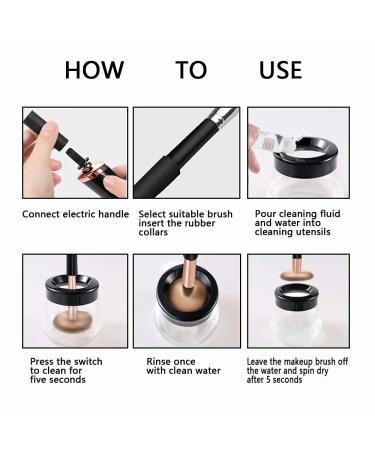 Electric Makeup Brush Cleaner & Dryer - Fast & Efficient Cleaning for All Brushes - 8 Sizes Included - Buy Online on GoSupps.com
