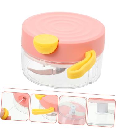 HOMSFOU Garlic Chopper Manual Food Chopper Onion Chopper Electric Vegetable Shredder Ginger Masher Mini Garlic Kitchen Food Mincer Spice Chopper Chili Joystick Meat Crusher Pink 10.5X10.5X6.5CM - Buy Online on GoSupps.com