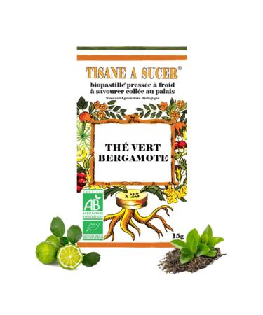 Organic Herbal Tea Lozenges Green Tea/Bergamot Organic - 15 g - 25 Lozenges