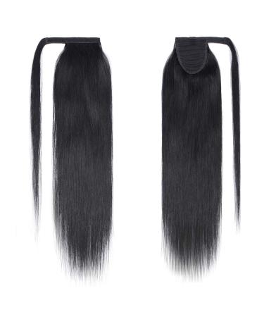 Buy SEGO Real Remy Human Hair Ponytail Extensions - Clip In Braid & Bangs - Black 16 (45cm) - 80g - International Shipping Available - Buy Online on GoSupps.com