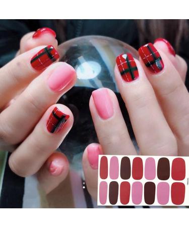 dijiusidy Nail Art Stickers Self-Adhesive Fingernail Decal with Strap Glue DIY Art Decor Full Cover Manicure Kits for Women Girls YMX205 - Buy Online on GoSupps.com
