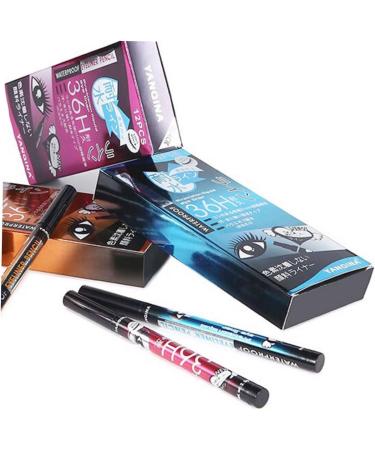 minkissy 2Pcs Black Eyeliner Pencils Color Eyeliner Eye Liner Pencil Colored Pencils Pen Liquid Liner Eyeline Pencil Make Up Liquid Size 1x2pcs photo 3x2pcs - Buy Online on GoSupps.com