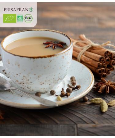  FRISAFRAN FRISAFRAN | Organic Cinnamon Black Tea Bulk 100g | Antioxidant | Energizing | Anti-inflammatory | Cinnamon & Chai Black Tea | Decaffeinated Tea | Cinnamon Tea | Tea | Natural | Free - Buy Online on GoSupps.com