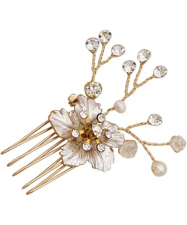 DOITOOL 1pc Headgear Hair Side Comb Hair Insertion Comb Headdress Crystal Hair Accessories Bridal Side Comb Flower Hair Accessories Diamond Headhones Hair Comb Rhinestones Bride - Buy Online on GoSupps.com