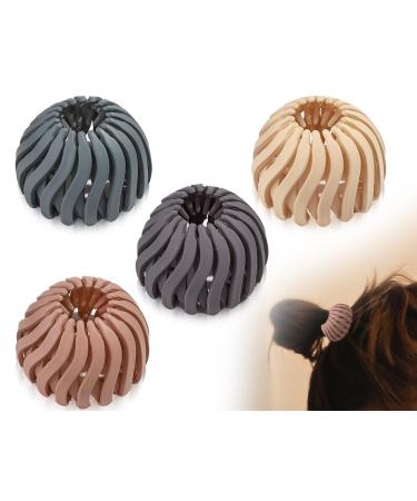 Zooetway pack with 4 vintage bird's nest hair clips women hair gripper lazy bird's tests hair accessories for women and girls big hair clips non -slip hair clips - Buy Online on GoSupps.com