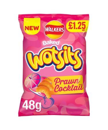 Wotists Prawn Cocktail Flavour Corn Puffs 15x48g Bags
