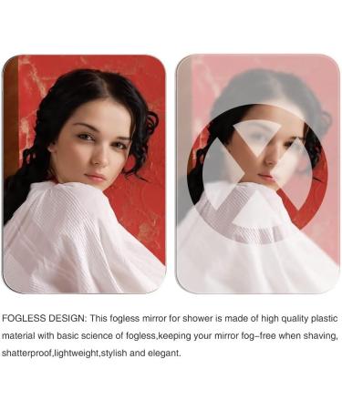 Fogless Shatterproof Shower Mirror for Shaving - 2 Pack (8 x 6) | 50% Cheaper Than Original - Ideal for Men - Wall Hanging, Handheld, Fog-Free - Great for Travel and Camping - Buy Online on GoSupps.com