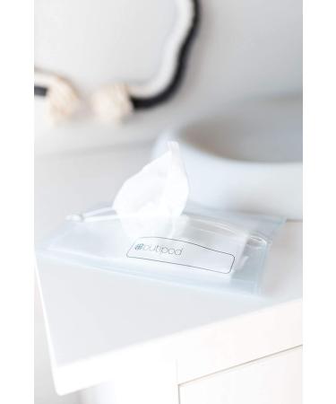 Butipods Reusable Wet Wipe Pouch | Slim Travel Holder for Hand and Face Wipes | Set of 2 (Clear) - Buy Online on GoSupps.com