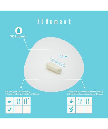 Proactiflora Cultures Complex - 19 Bacterial Strains & Inulin | 30 Billion KBE | 120 Vegan Gastrointestinal Capsules | Zenement - Buy Online on GoSupps.com
