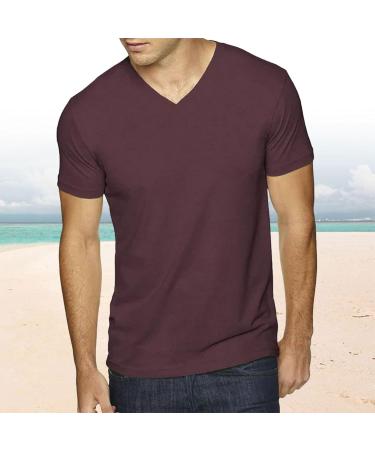 Men's Fashion Spring Summer Casual V-Neck Gradient T-Shirt - Stylish XXL Short Sleeve Tops for Men - International Shipping Available - Buy Online on GoSupps.com