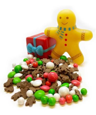 Gingerbread Sprinkletti - 100g Edible Sugar Festive Cake Topper for Xmas Party Cakes - Buy Online on GoSupps.com