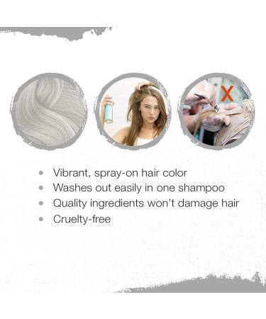 Punky Temporary Hair Color Spray Siberian White Non-Damaging Quick Drying Hair Dye Instant Vivid Hair Color 3.5 oz 2-Pack 3.5 Ounce (Pack of 2) Siberian White - Buy Online on GoSupps.com