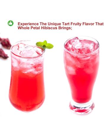 Buy Organic Roselle Hibiscus Tea - Dried Hibiscus Blooms 50g | Health Benefits International Shipping - Buy Online on GoSupps.com