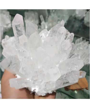 Natural Crystal Rough 700g Natural Transparent White Crystal Cluster Natural Crystal Reiki Healing - Buy Online on GoSupps.com
